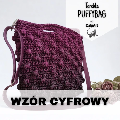 Wzór na torebkę PUFFYBAG od Calu Art /PRODUKT CYFROWY/