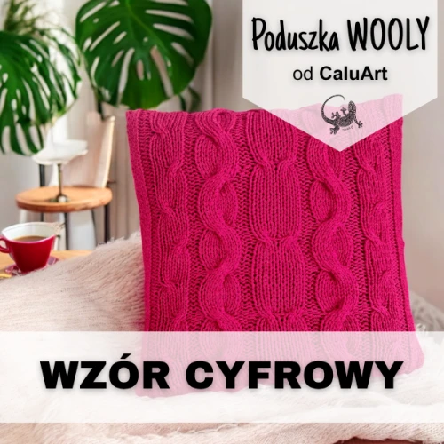 Wzór na poduszkę WOOLY od Calu Art /produkt cyfrowy/