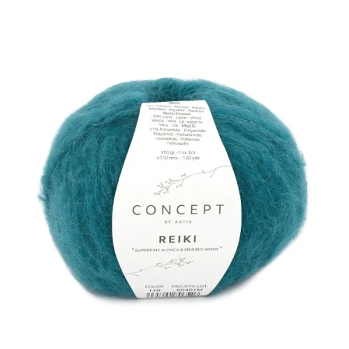 Włóczka Katia Concept Reiki 110 zielono-niebieski