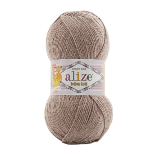 Włóczka Alize Cotton Gold 960 kawa z mlekiem