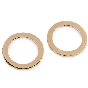 Krążek płaski, kółko, 52 mm, 2szt, różowe złoto 940686_4