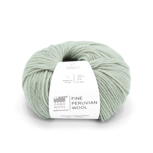 Włóczka GABO WOOL Fine Peruvian Wool 8562 szałwia