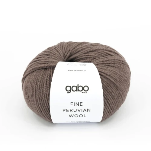 Włóczka GABO WOOL Fine Peruvian Wool 8303 ziemisty brąz