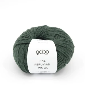 Włóczka GABO WOOL Fine Peruvian Wool 8172 leśna zieleń