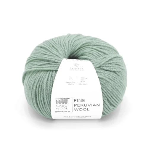 Włóczka GABO WOOL Fine Peruvian Wool 8268 ciemna szałwia