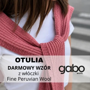 Wzór na narzutkę OTULIA z Fine Peruvian Wool od Gabo Wool