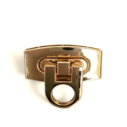 Zapięcie do torebek kołatka 40x20mm , złoty
