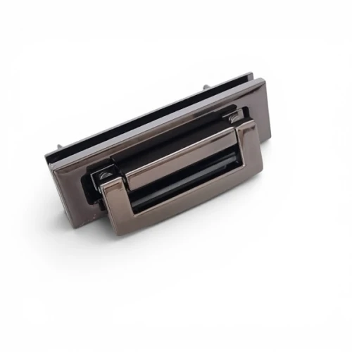 Zapięcie do torebek kołatka 63x20mm , czarny nikiel