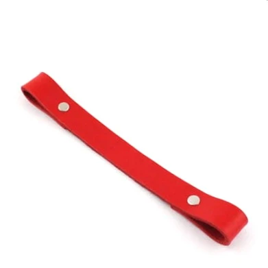 Skórzana rączka, uchwyt 20 cm, 20_09 czerwony