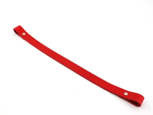 Skórzana rączka, uchwyt 60 cm, 60_09 czerwony
