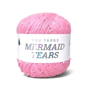 Włóczka z koralikami Pru Yarns Mermaid Tears 03 różowy