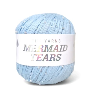 Włóczka z koralikami Pru Yarns Mermaid Tears 05 błękit