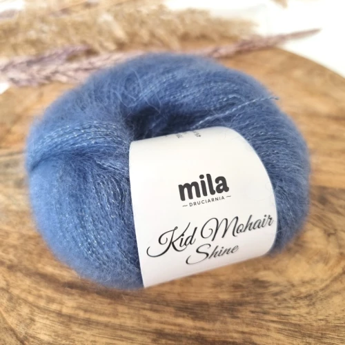 Włóczka Kid Mohair Shine 05 denim z jedwabiem