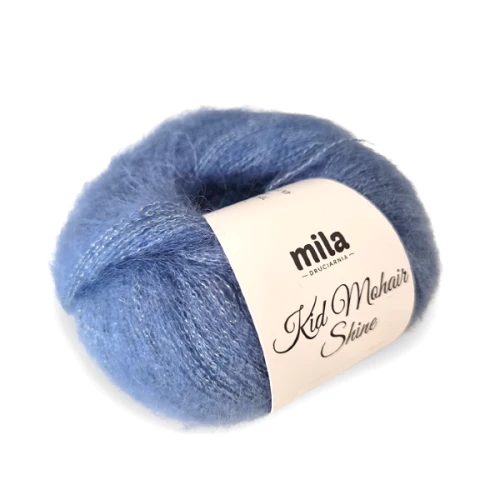 Włóczka Kid Mohair Shine 05 denim z jedwabiem