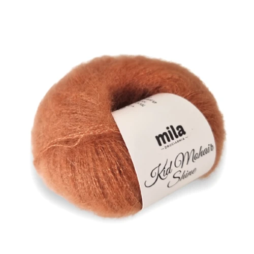 Włóczka Kid Mohair Shine 12 miedziany  z jedwabiem