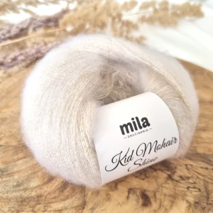 Włóczka Kid Mohair Shine 01 naturalny