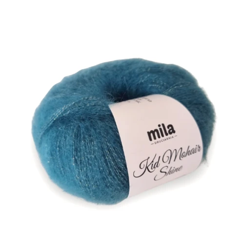 Włóczka Kid Mohair Shine 16 morski