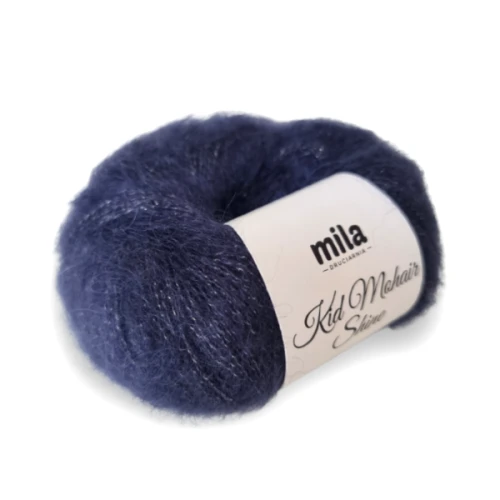 Włóczka Kid Mohair Shine 10 granat