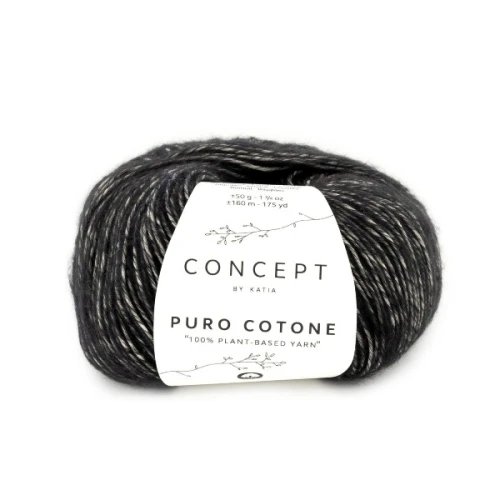 Włóczka Katia Concept Puro Cotone 54 czarny