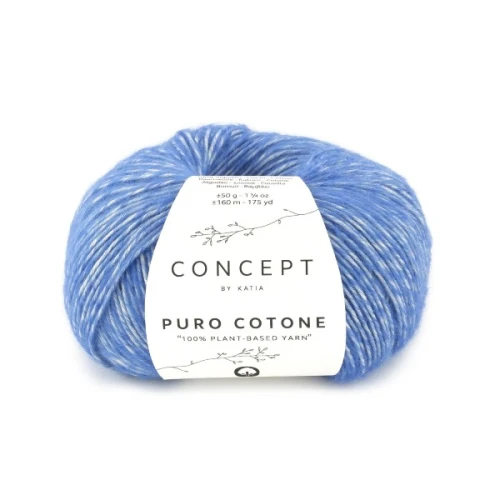 Włóczka Katia Concept Puro Cotone 61 niebieski