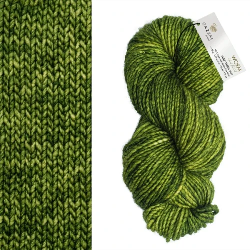 Włóczka Gazzal Worm 3860 Jade Green