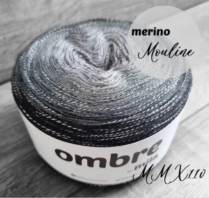 Włóczka OMBRE Merino Mouliné 1200m, 4 nitki, MMX110 /GOTOWY/