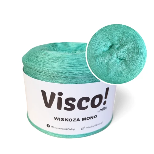 Włóczka Visco! Mono, 1500m, 3 nitki, kolor 640208 mieta /GOTOWY/