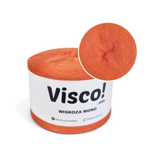 Włóczka Visco! Mono, 1500m, 4 nitki, kolor 34491 koral /GOTOWY/
