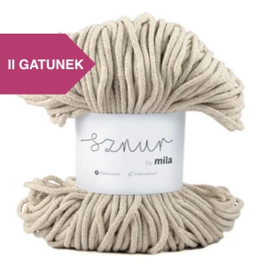 Sznurek bawełniany 5 mm, dł. 90 m P09 jasny beż II GATUNEK