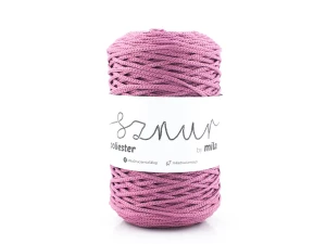 Sznurek poliestrowy  by Mila 3mm, motek 200m, 102 wrzos II GATUNEK