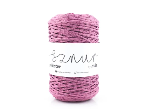Sznurek poliestrowy  by Mila 3mm, motek 200m, 102 wrzos II GATUNEK