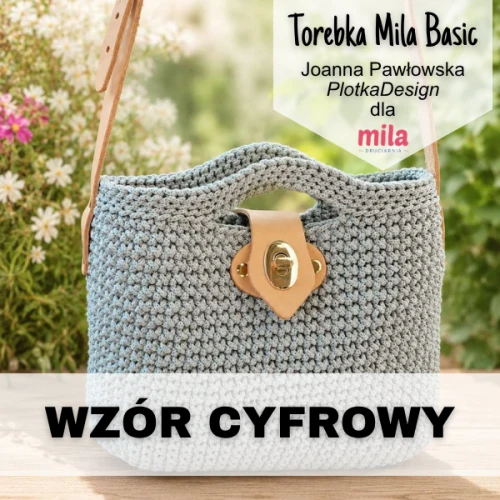 Wzór na torebkę ze sznurka poliestrowego - Mila Basic