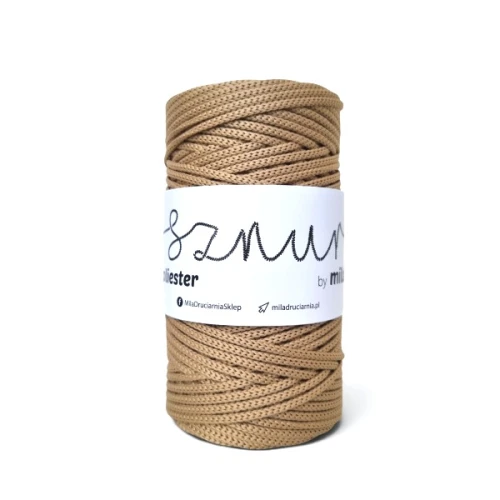 Sznurek poliestrowy by Mila 3 mm, 100m, 232 złoty beż