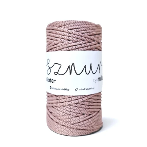 Sznurek poliestrowy by Mila 3 mm, 100 m, 135 brudny róż