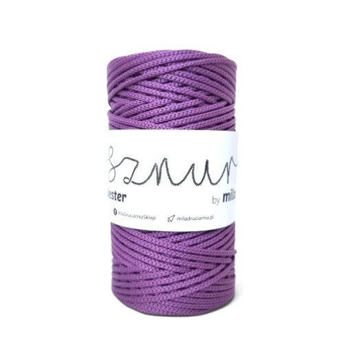 Sznurek poliestrowy by Mila 3 mm, 100 m, 64 ciemny wrzos