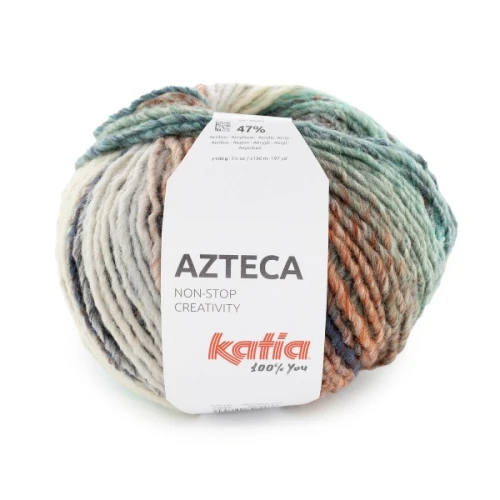 Włóczka Katia Azteca 7898 wełna z akrylem, swetry, chusty, szaliki, azteka