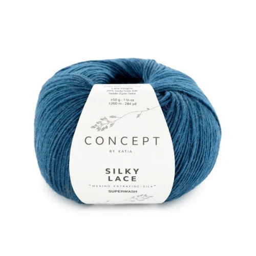Włóczka Katia Concept Silky Lace 194 petrol