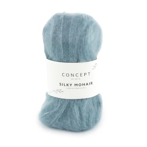 Włóczka Katia Concept Silky Mohair 130 stalowo-niebieski