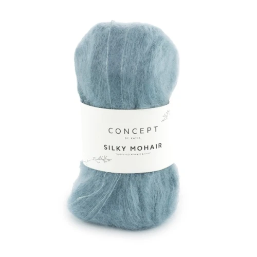 Włóczka Katia Concept Silky Mohair 130 stalowo-niebieski