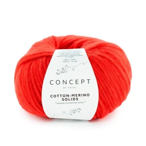 Włóczka Katia Concept Cotton-Merino Solids 64 czerwony