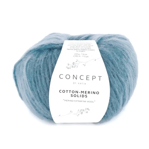 Włóczka Katia Concept Cotton-Merino Solids 71 dżinsowy