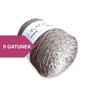 Sznurek poliestrowy OMBRE 3 mm, 300m OM09 jasny beż/mokka II GATUNEK