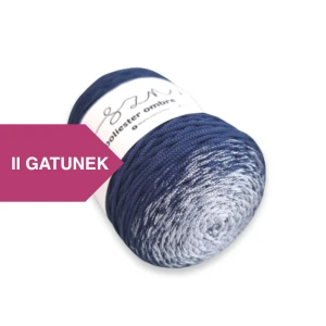 Sznurek poliestrowy OMBRE 3 mm, 300m OM04 błękitny/royal blue II GATUNEK
