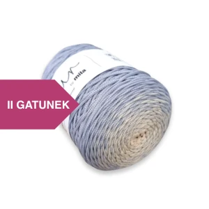 Sznurek poliestrowy OMBRE 3 mm, 300m OM13 jasny beż/gołębi II GATUNEK