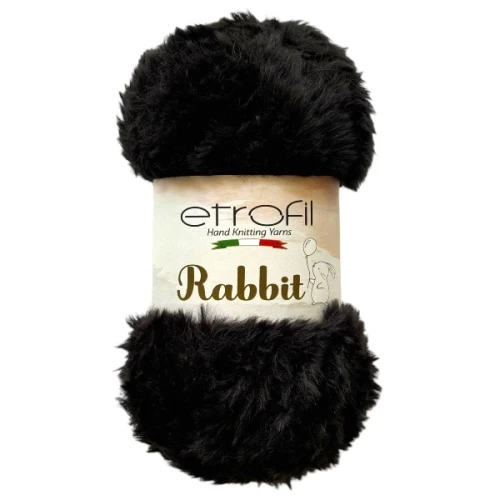 Włóczka Etrofil Rabbit 70906 czarny