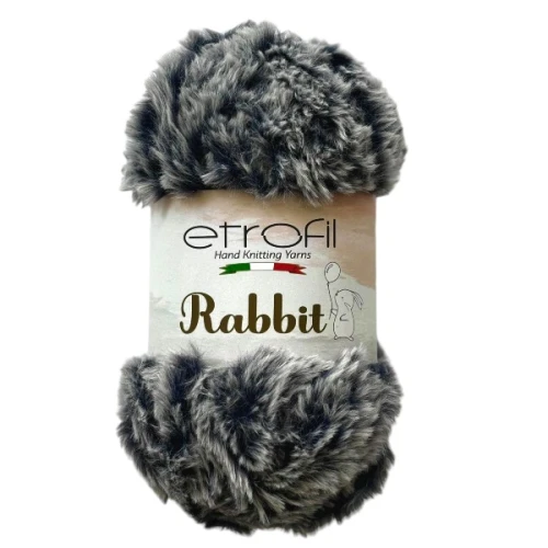 Włóczka Etrofil Rabbit 70907 szary melanż