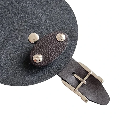 Klapka do torebki, etui, 10x12cm, klamra KLAPP BUFFALO brąz