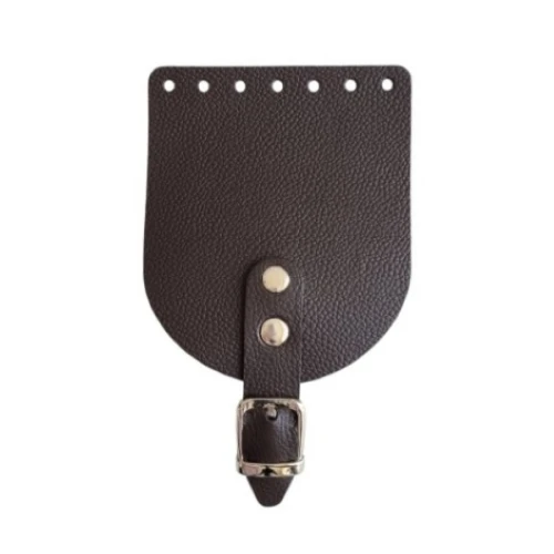 Klapka do torebki, etui, 10x12cm, klamra KLAPP BUFFALO brąz