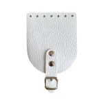 Klapka do torebki, etui, 10x12cm, klamra KLAPP BUFFALO biały