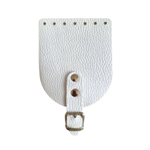 Klapka do torebki, etui, 10x12cm, klamra KLAPP BUFFALO biały
